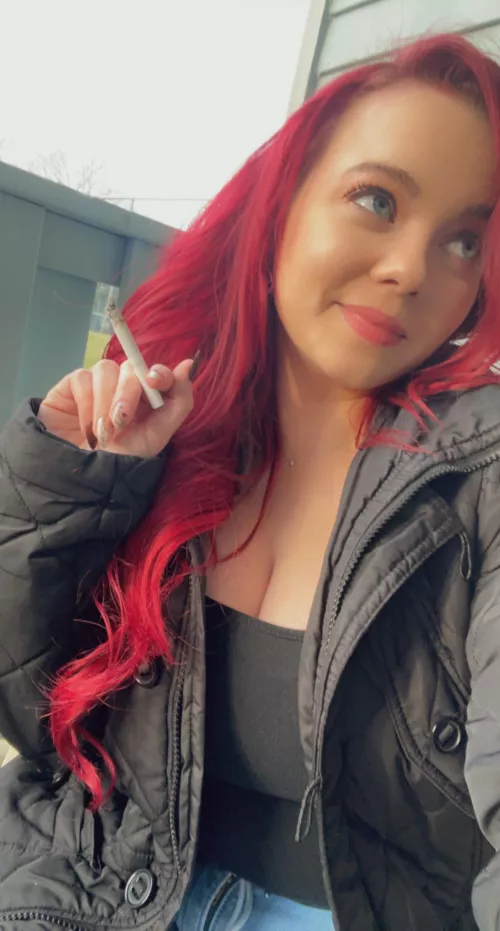 Is it wrong for such a sweet little redhead to smoke sooo much?
