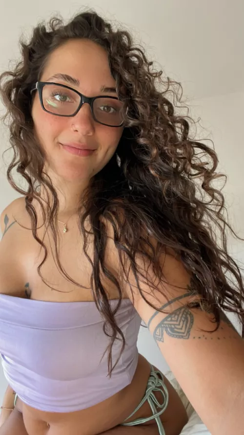 Looking so innocent in this glasses