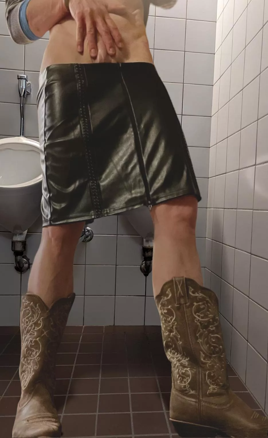 out to dinner and surprised hubby with this while he was sitting at the table (f)