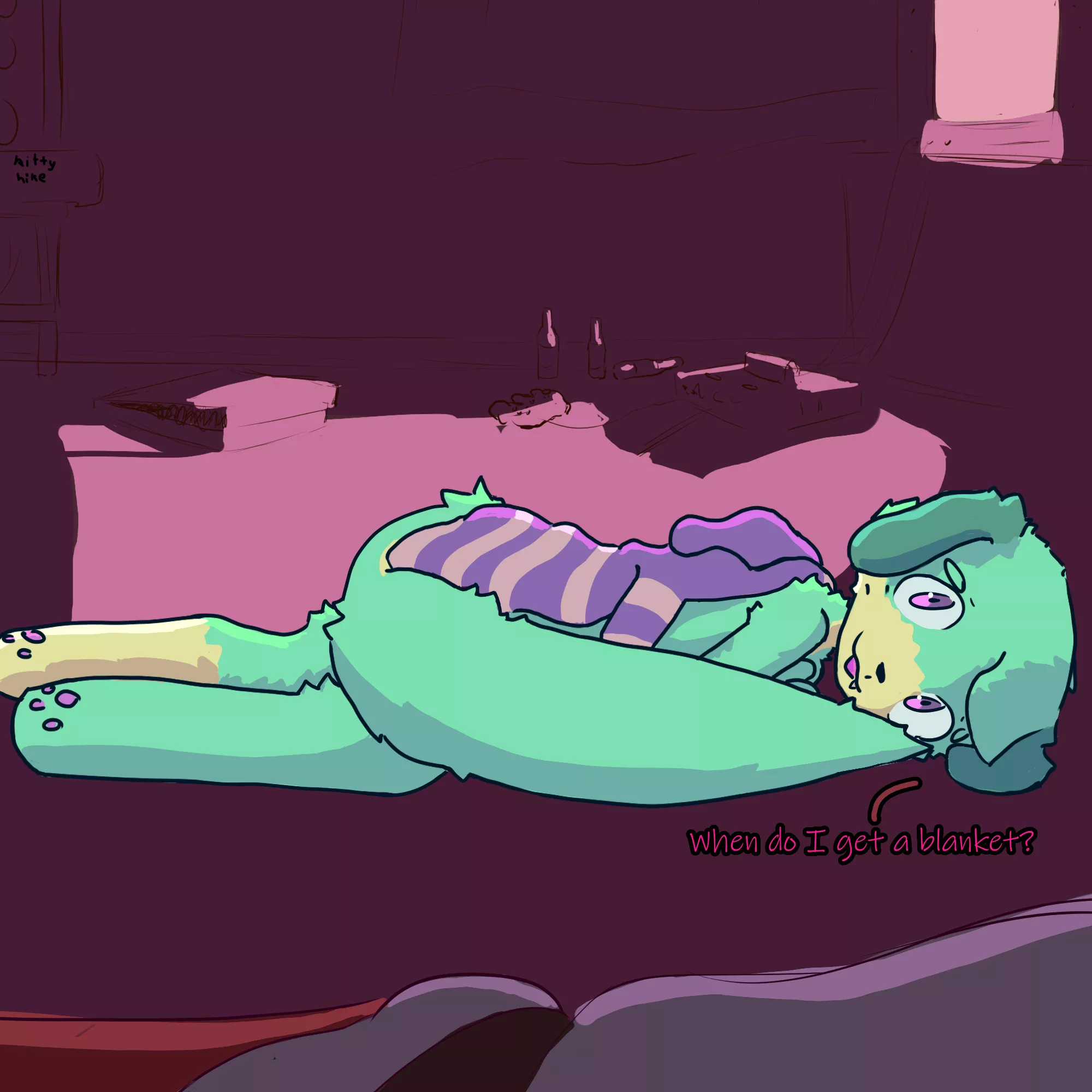 Pov: You didn't give him a blanket!! (my art)