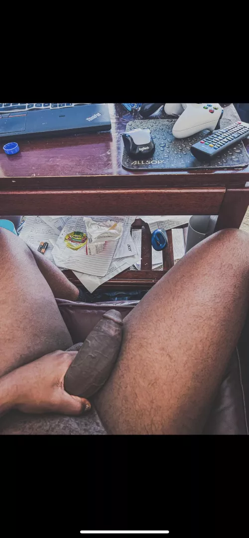 Someone make my fat cock fully hard