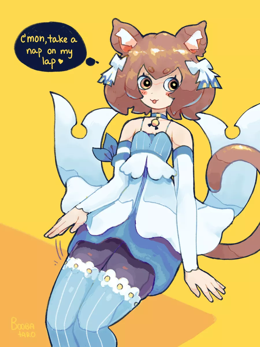 take a nap on his lap