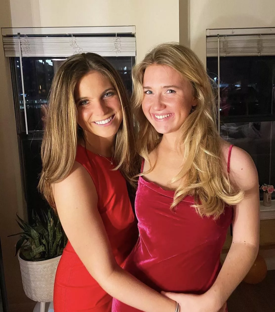 The ladies in red