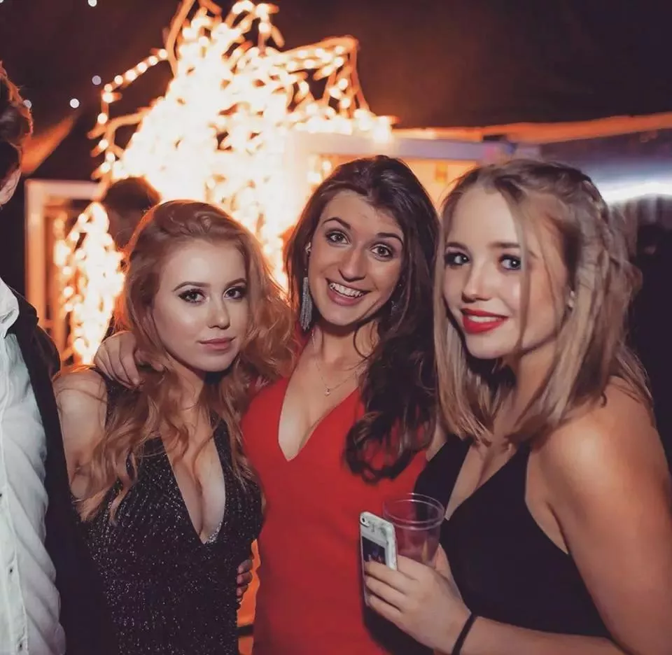 the red, the brunette and the blonde