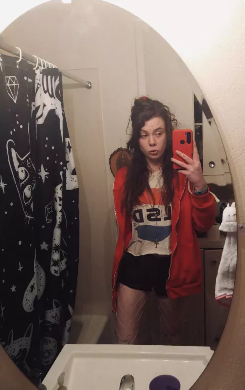 Thinking about the sounds you’d make as I squished your revolting face between My juicy thighs. Punk brats just do it better, you can’t prove Me wrong.