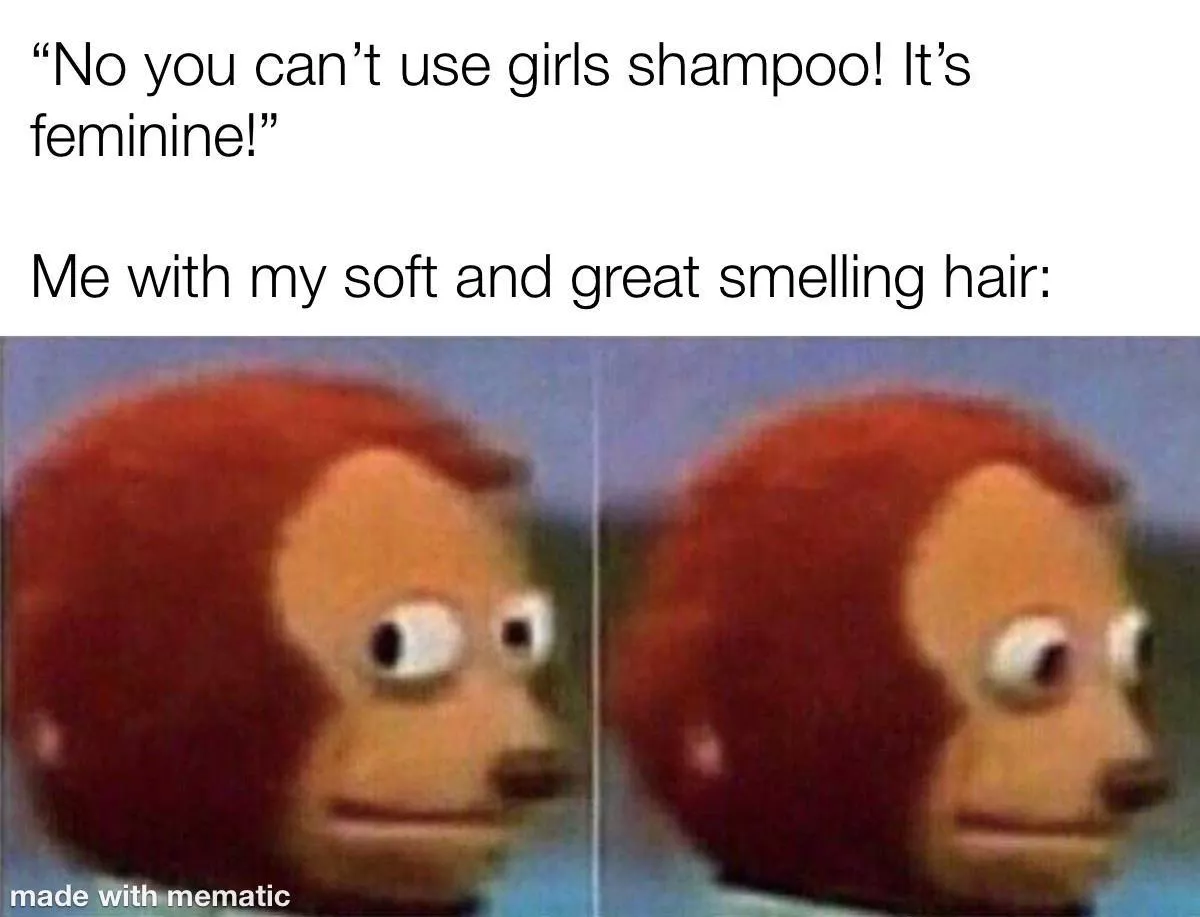 This made me laugh so hard. I love me a guy that smell girly with bouncy locks 😂❤️