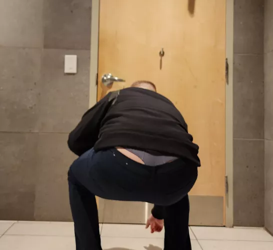 What would you do if I was picking something up off the ground in front of you?