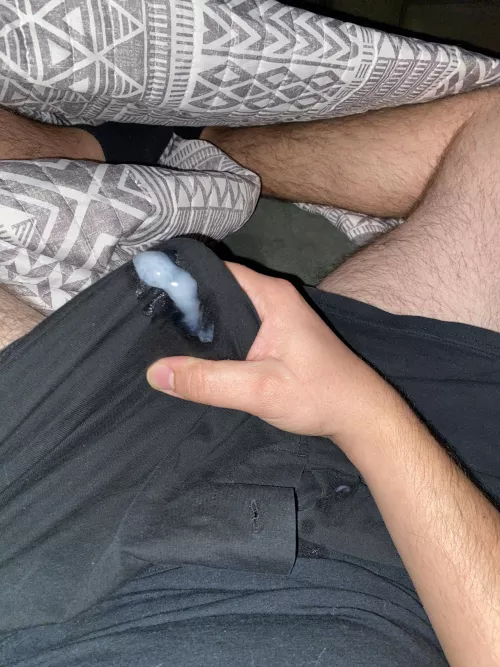 Would you like to watch me cum through my boxers?