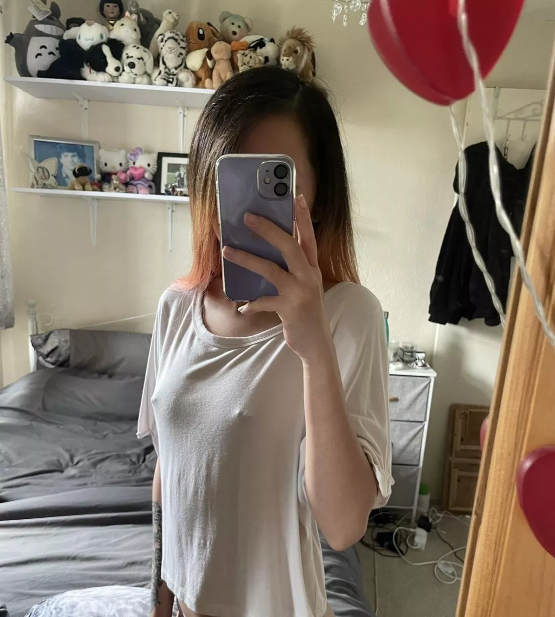 You can play with them through the shirt