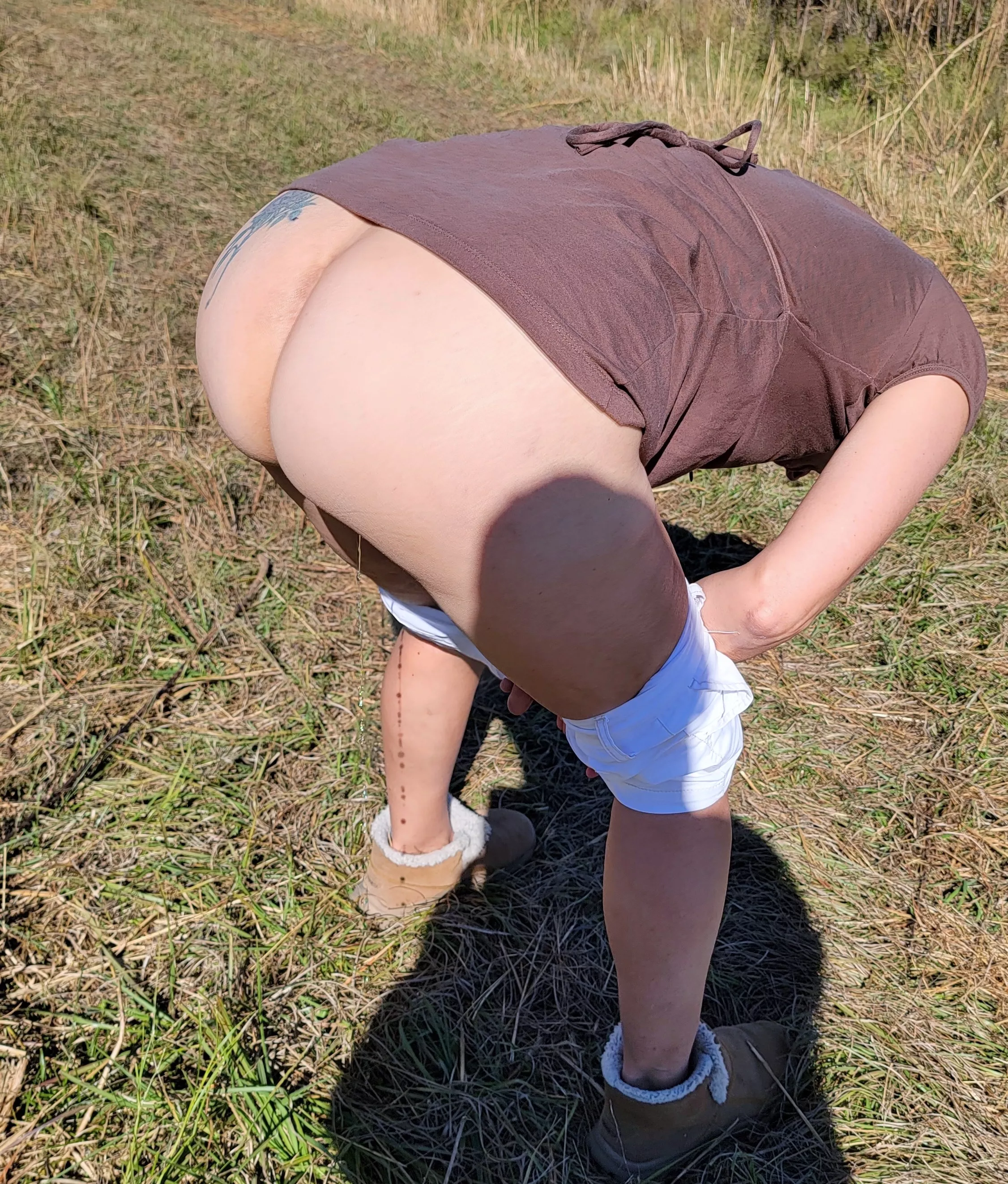 Another of the pissing wife...loving the nature and knowing how turned on she gets us all..~
