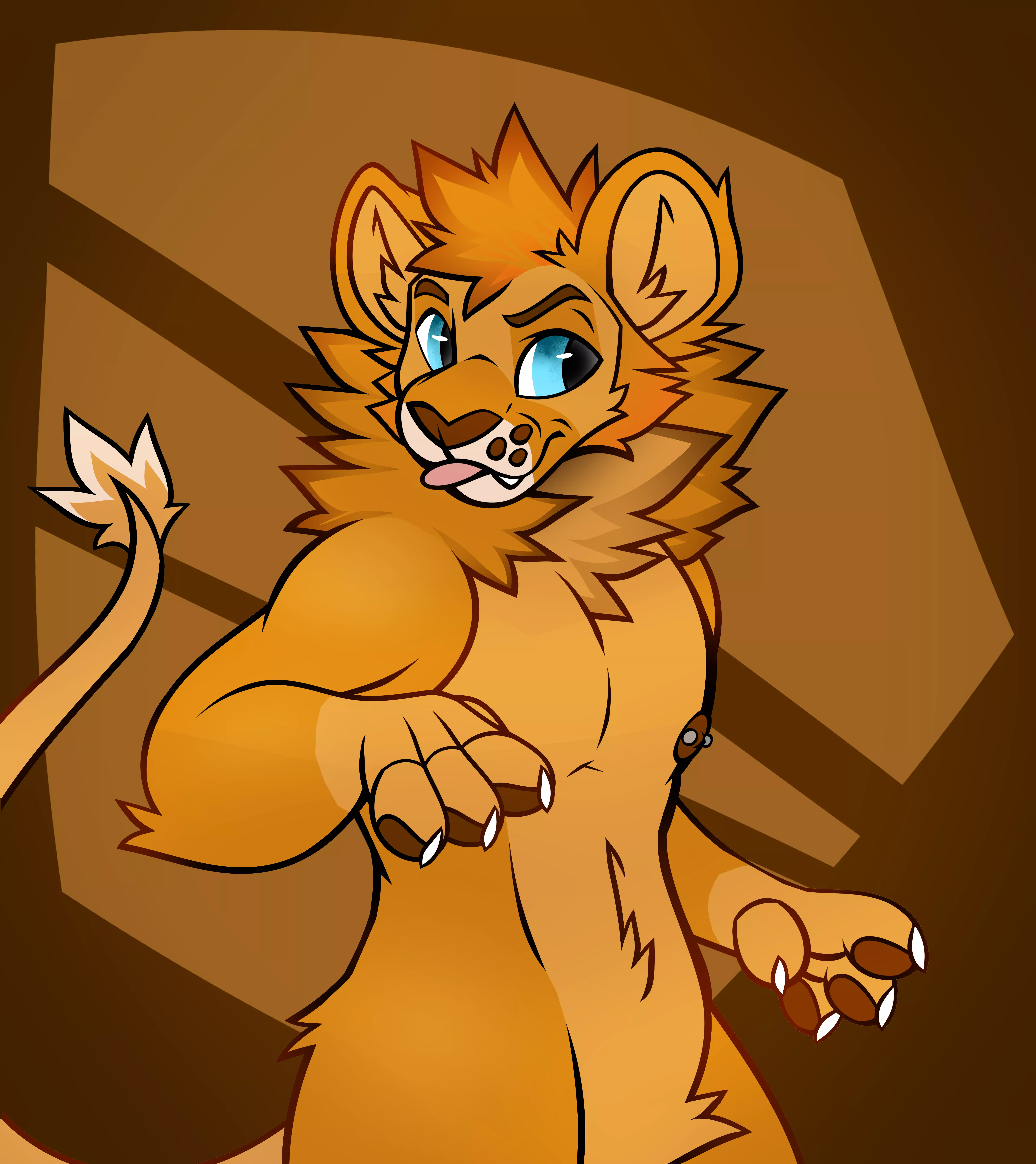 Art finished for @real_leo_lion (Art by me/@LakkiTheFox)