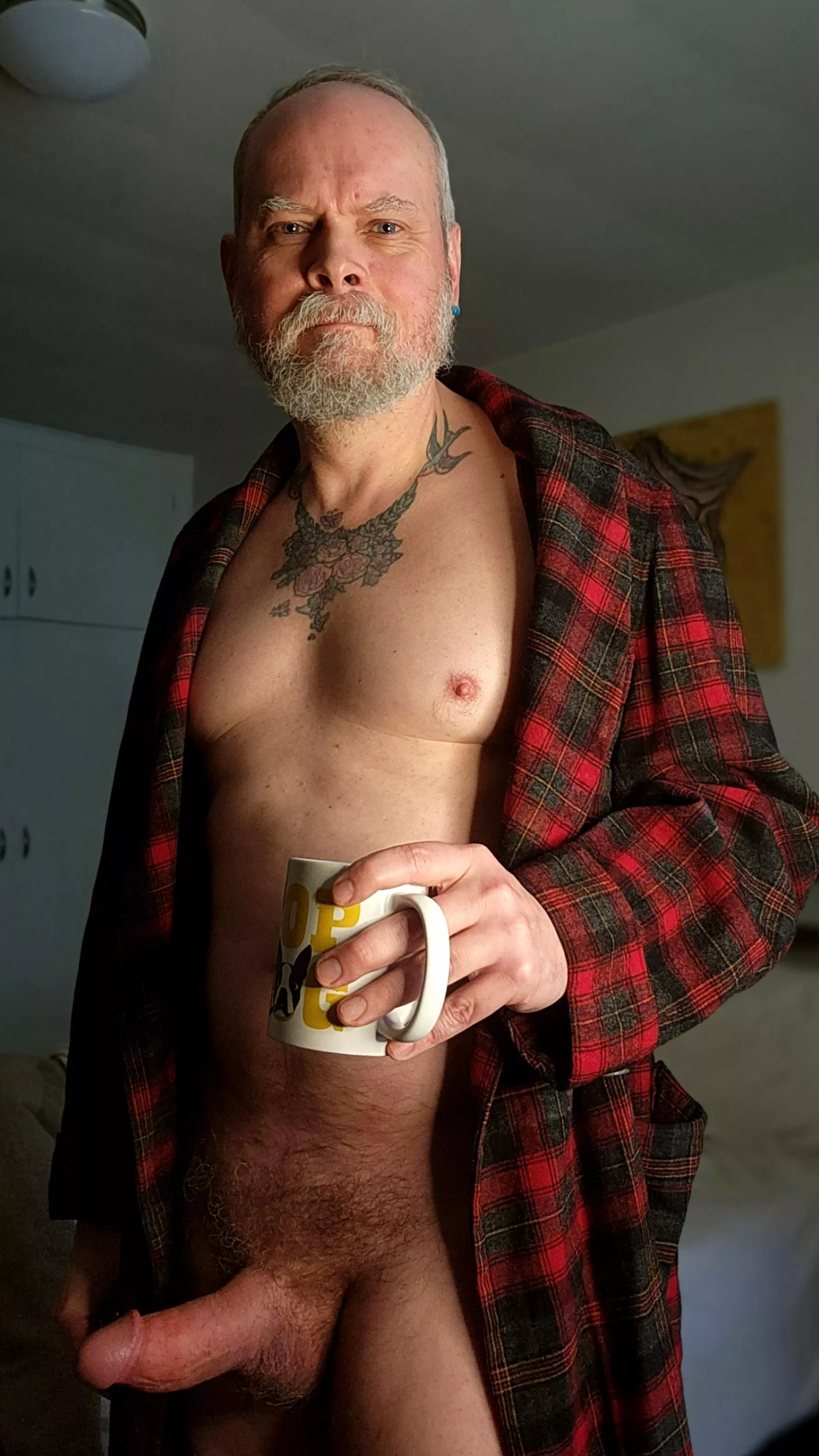 Beard, coffee, and boner