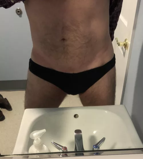 Black panties at work