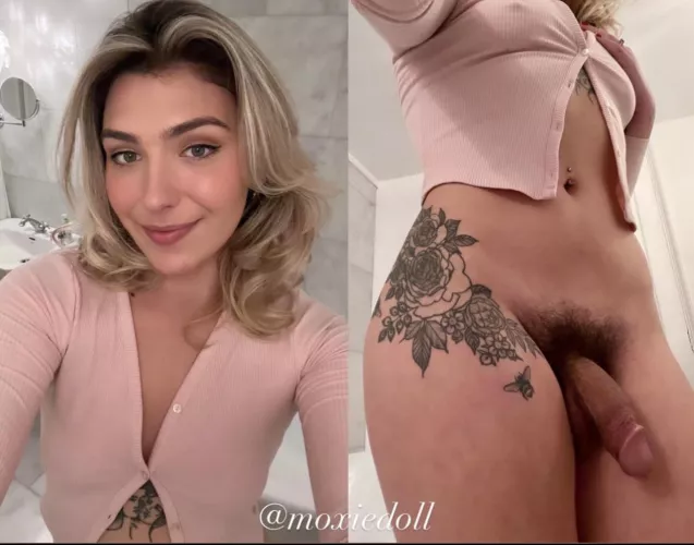 Can you resist a pretty smile and a cute girl cock? 🤭