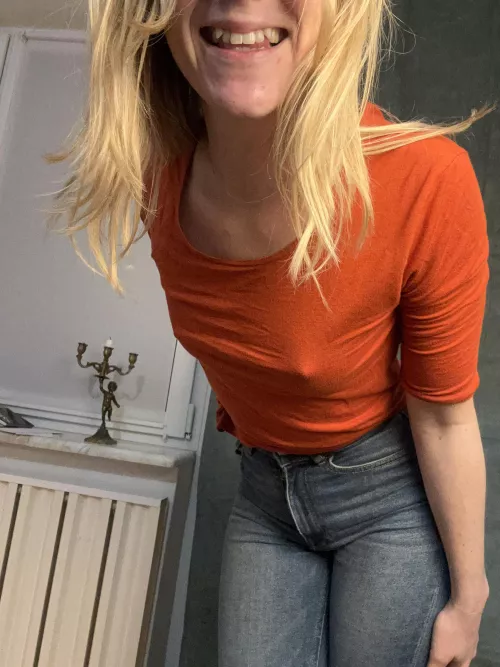 Close up smile and tit