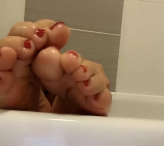 Cumming on my feet is the best form of birth control