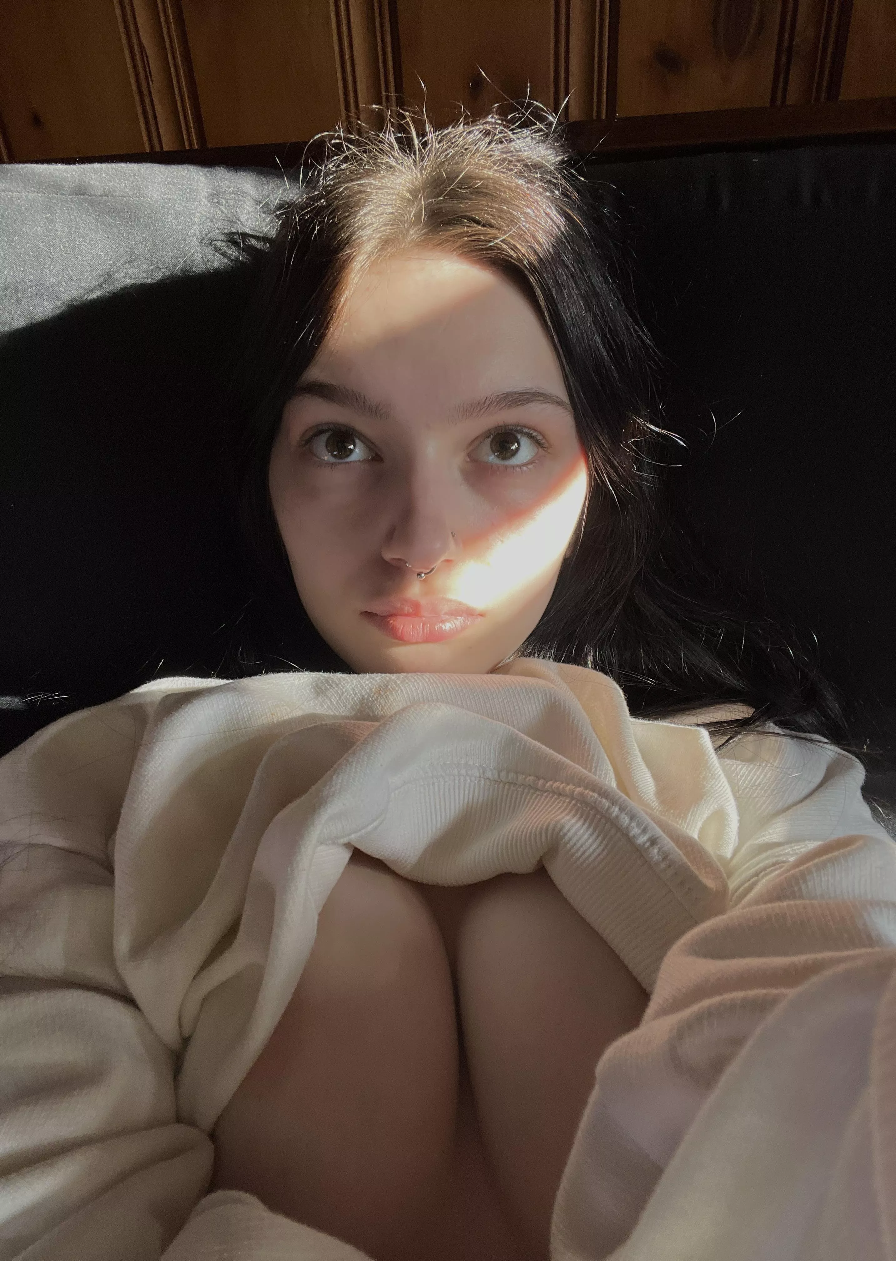 i love my tiny tits, they can fit in your entire mouth;)