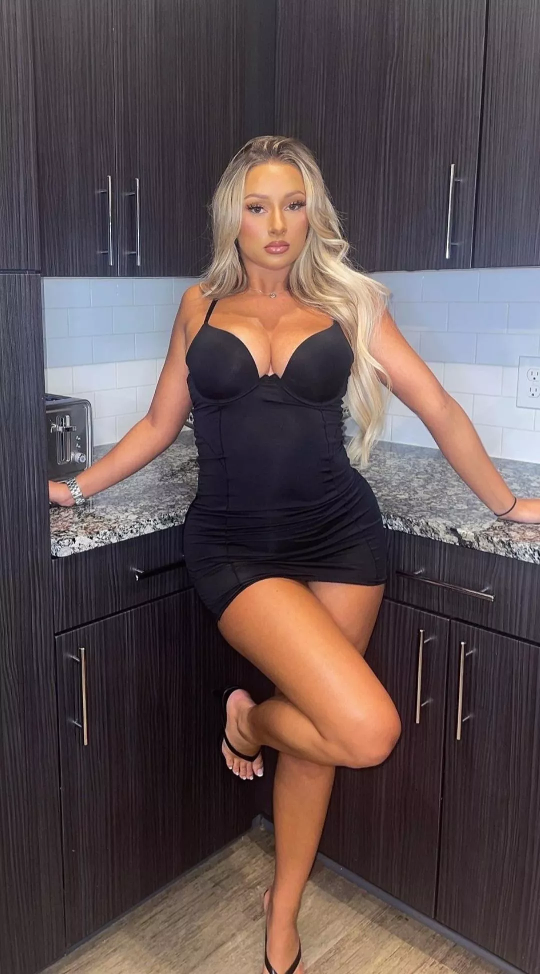 In the kitchen