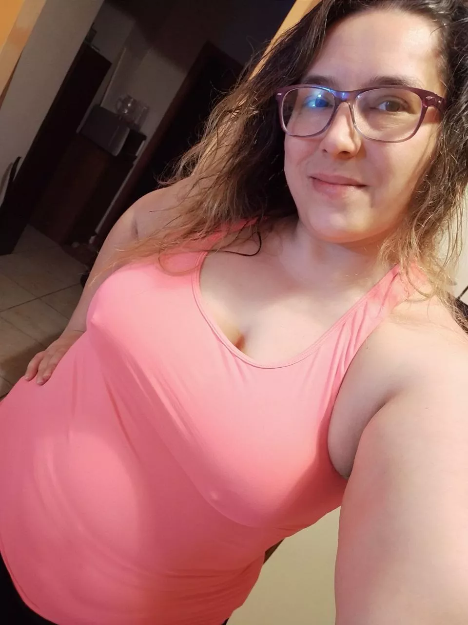 Mommy doesn't need bra at all