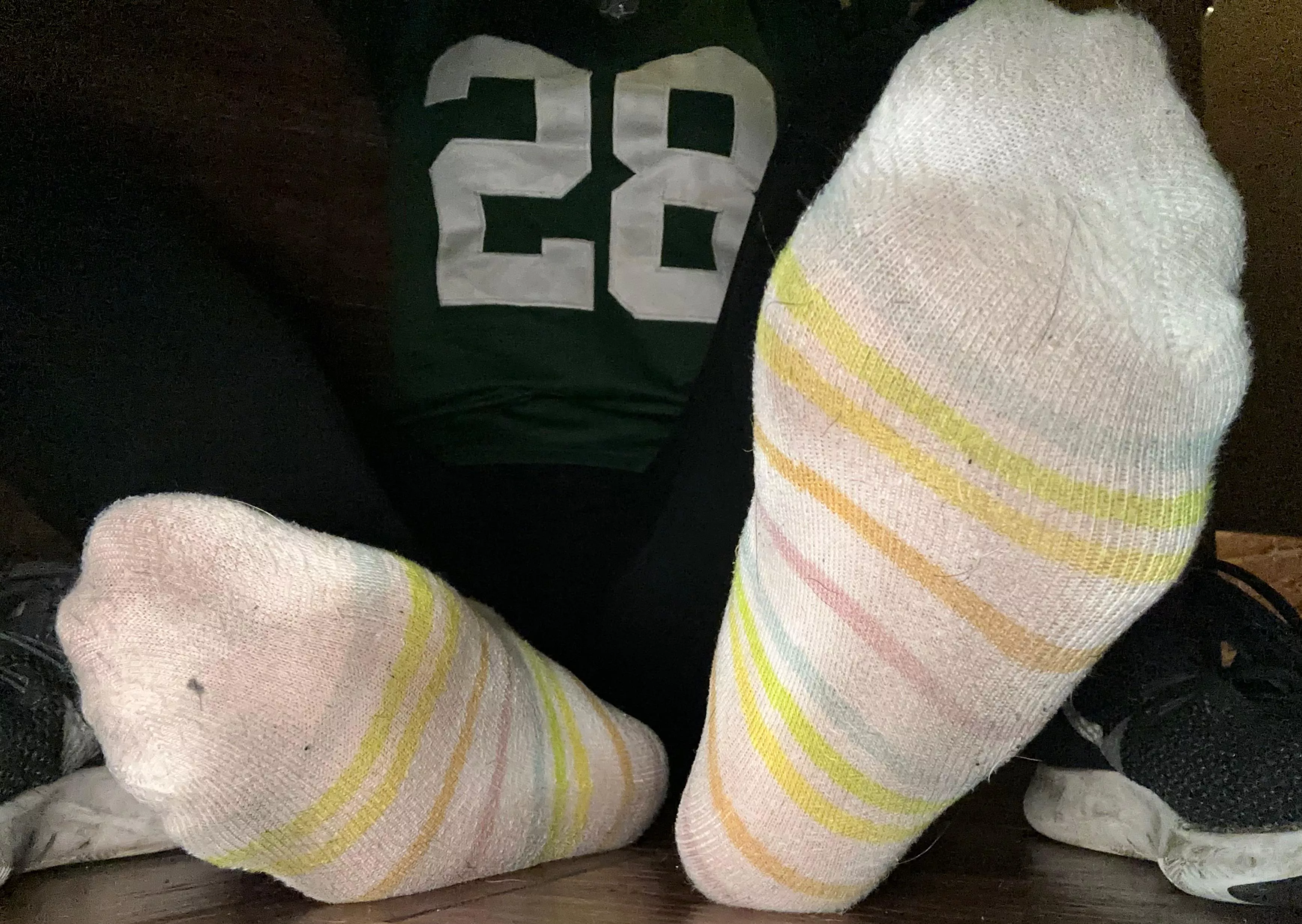 Nothing gets more wear than a bartender’s socks on Super Bowl Sunday. Who are you rooting for?