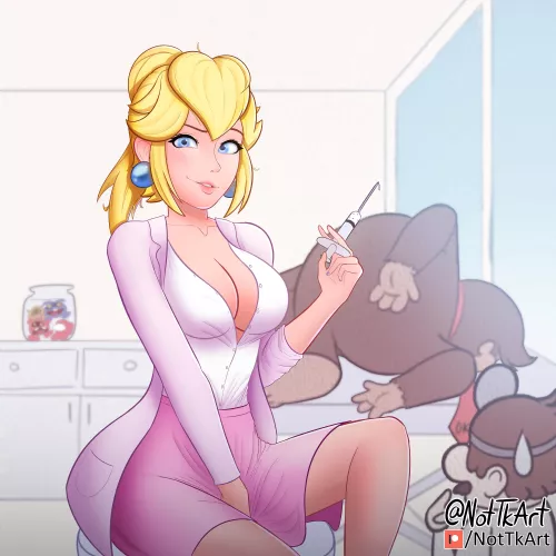 Nurse Peach (NotTkArt) [Super Mario]