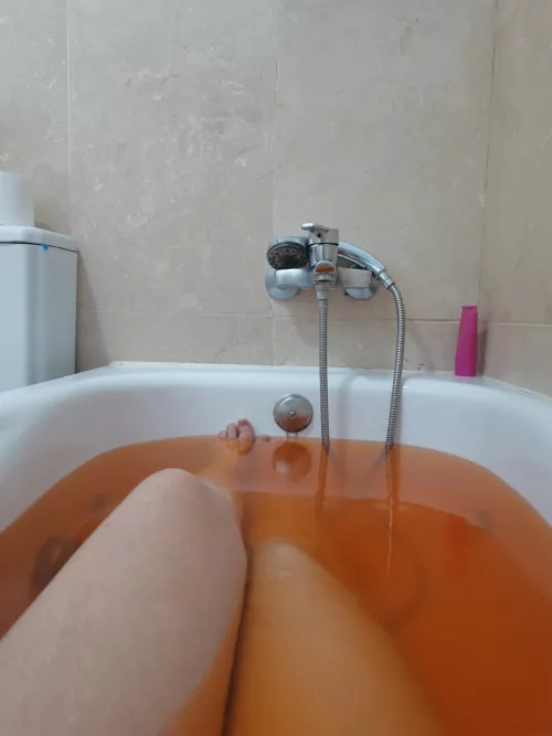relaxing bathtime