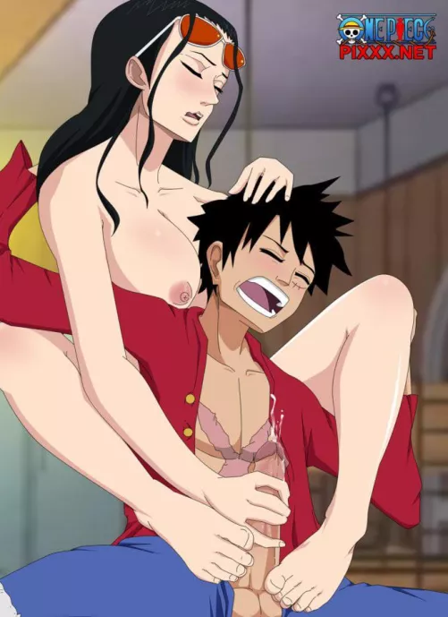 Robin commands luffy as she wants