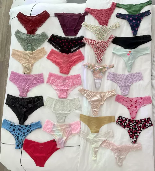 [selling] [US] Panty drawer update!! Different colors, fabric and styles available. 24 hour minimum wear, add on options available like pics/videos and fet friendly! Tracking provided and all pairs are vacuum sealed! Let me get wet for you, promise you w