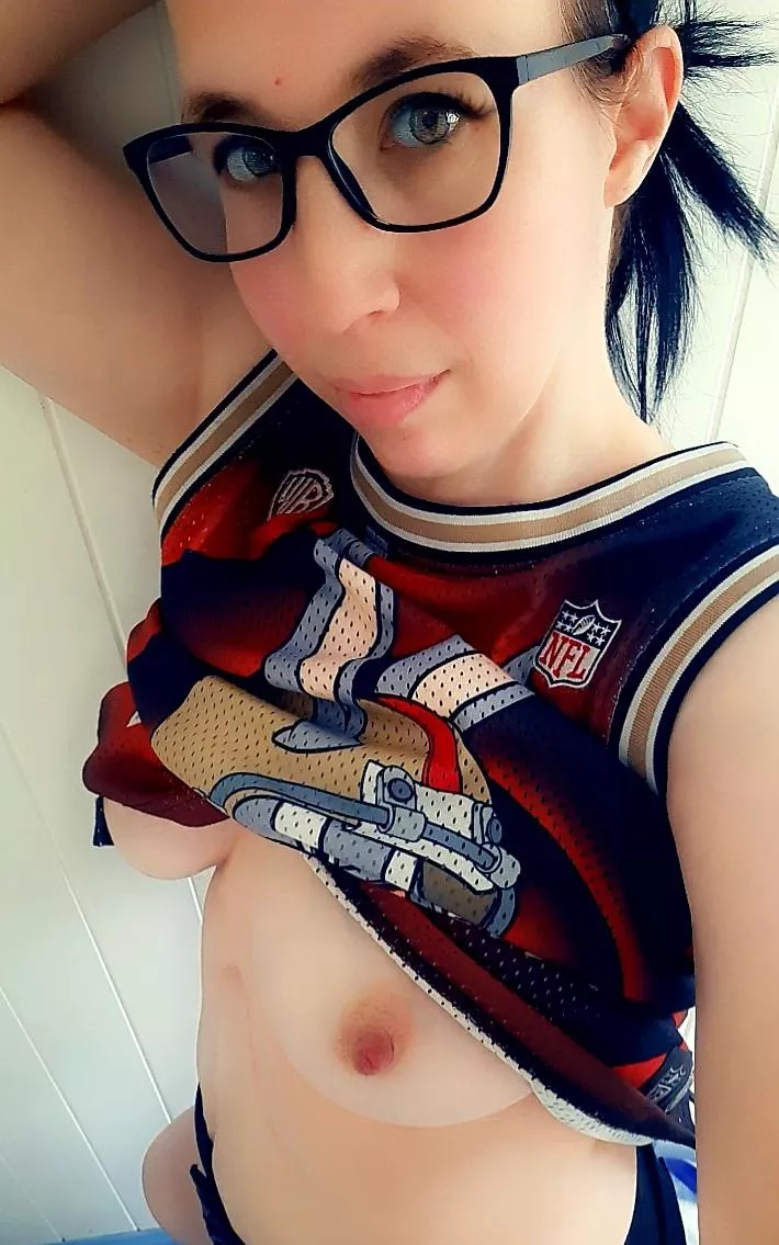 Settling in to watch the Superbowl! Let's go Eagles!!!