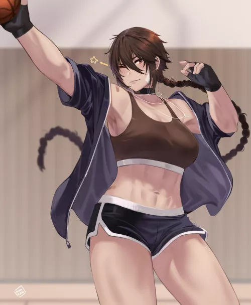 Sporty girl [Artist: Hunyan]