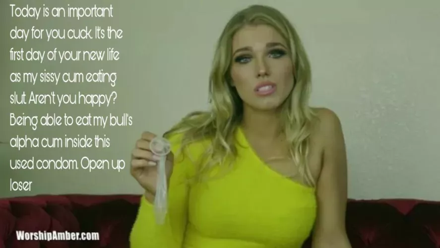 The first day of your new life