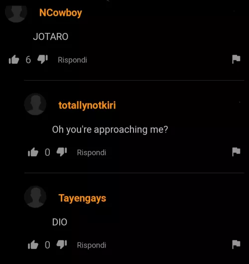 They said it for no reason but I found it very funny