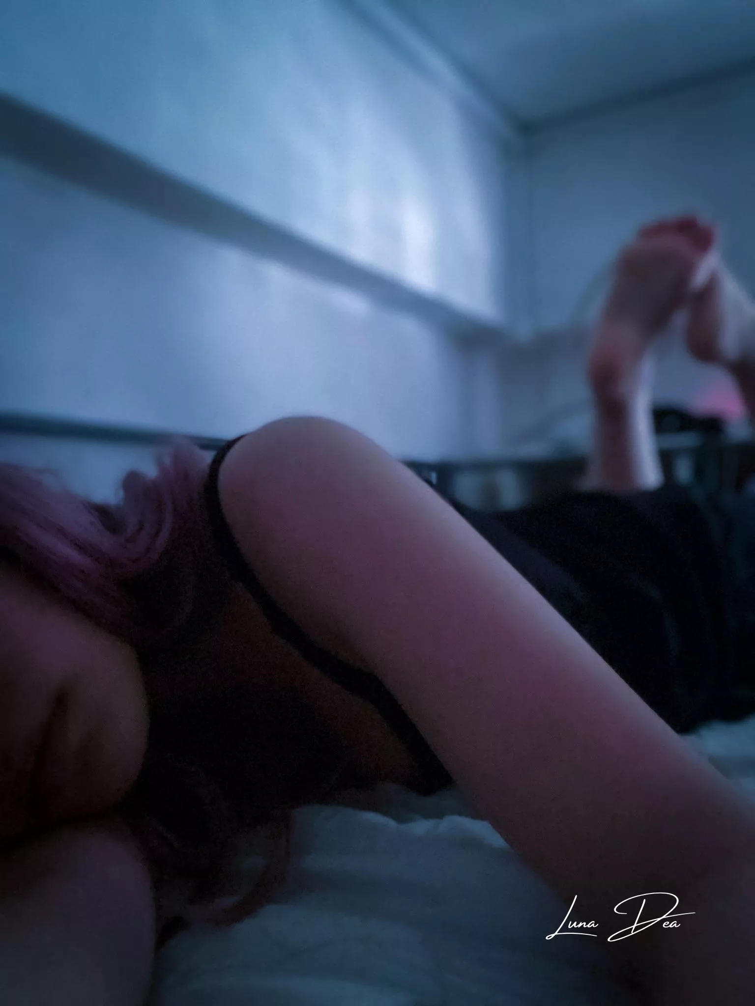 This beautiful silky night dress on my soft skin