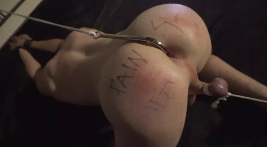 Asshole gaped from the pressure. What would you do next to me