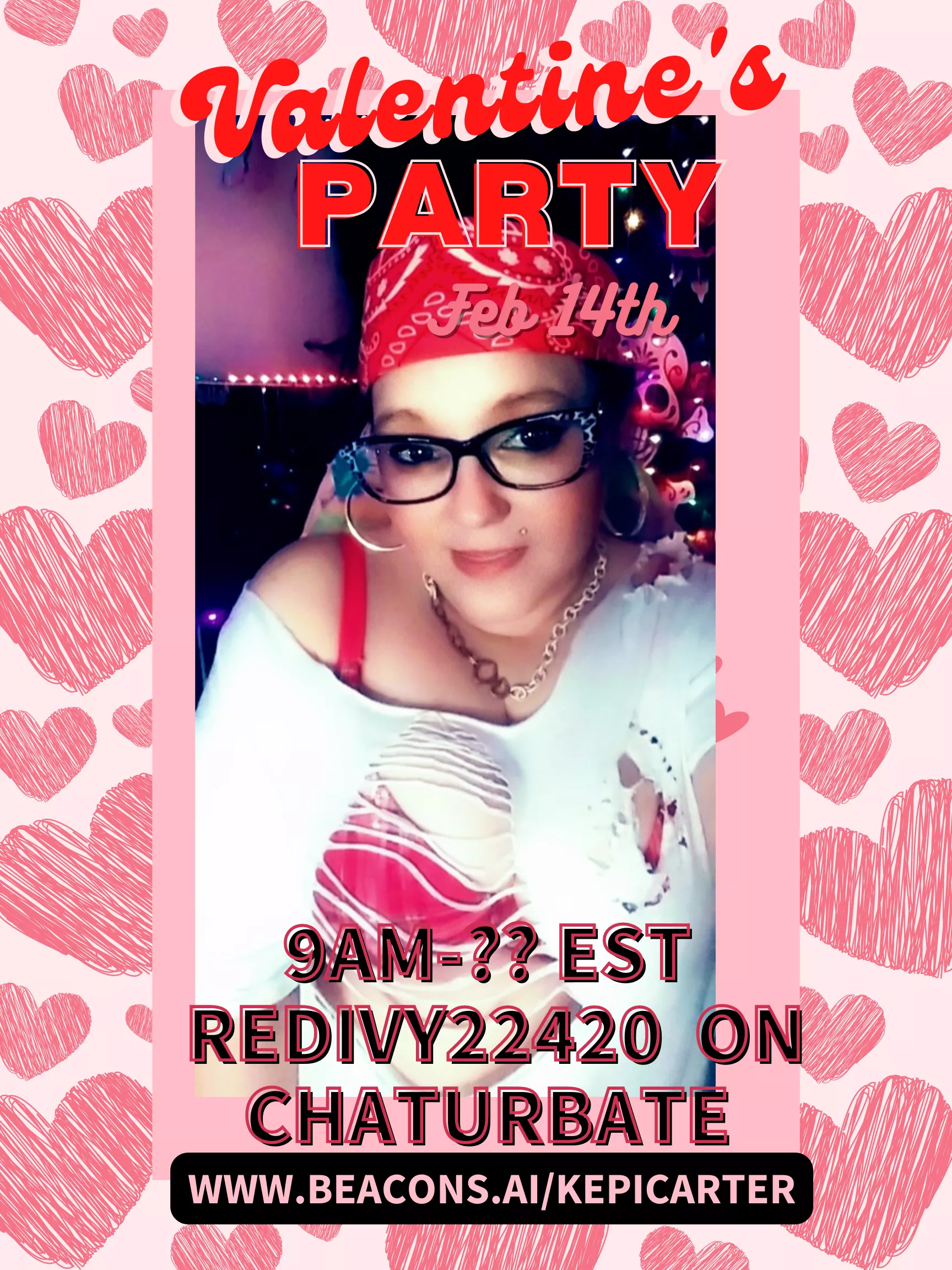 Can I be your Valentine 💝 CUM 💦 Join me 9am-?? EST on Chaturbate. Link in the comments.