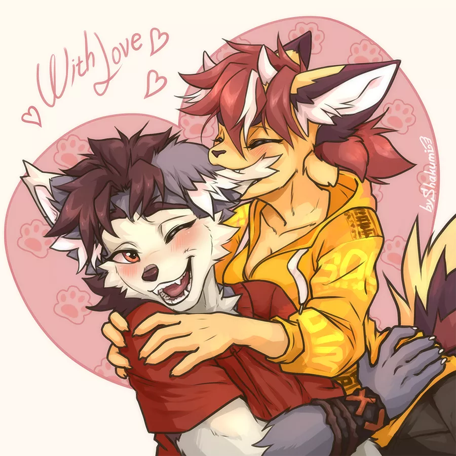 Happy valentine day to everyone! ^w^ (art by me)