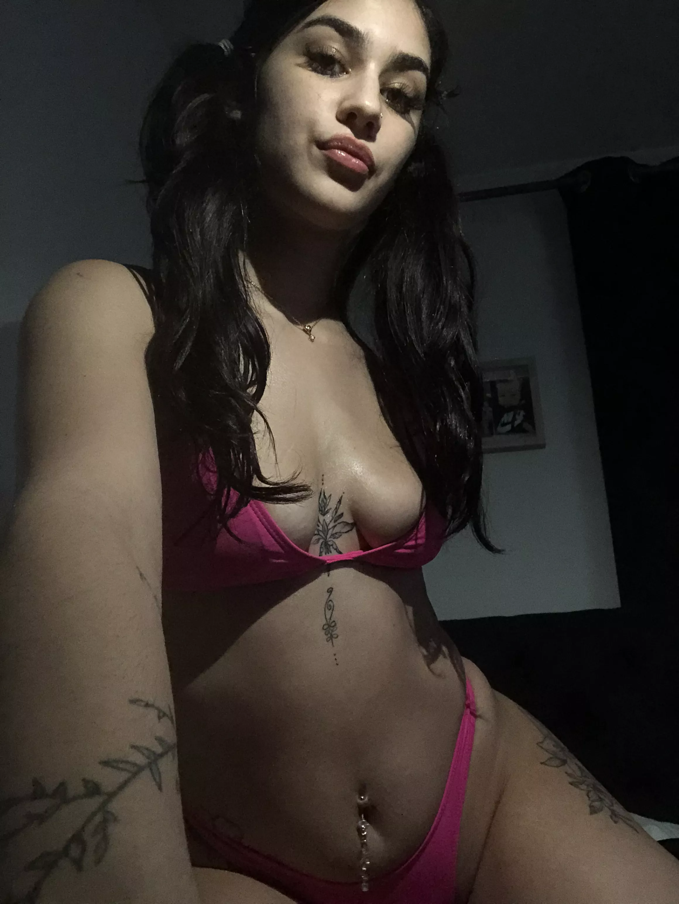 Horny girl in sexy pose