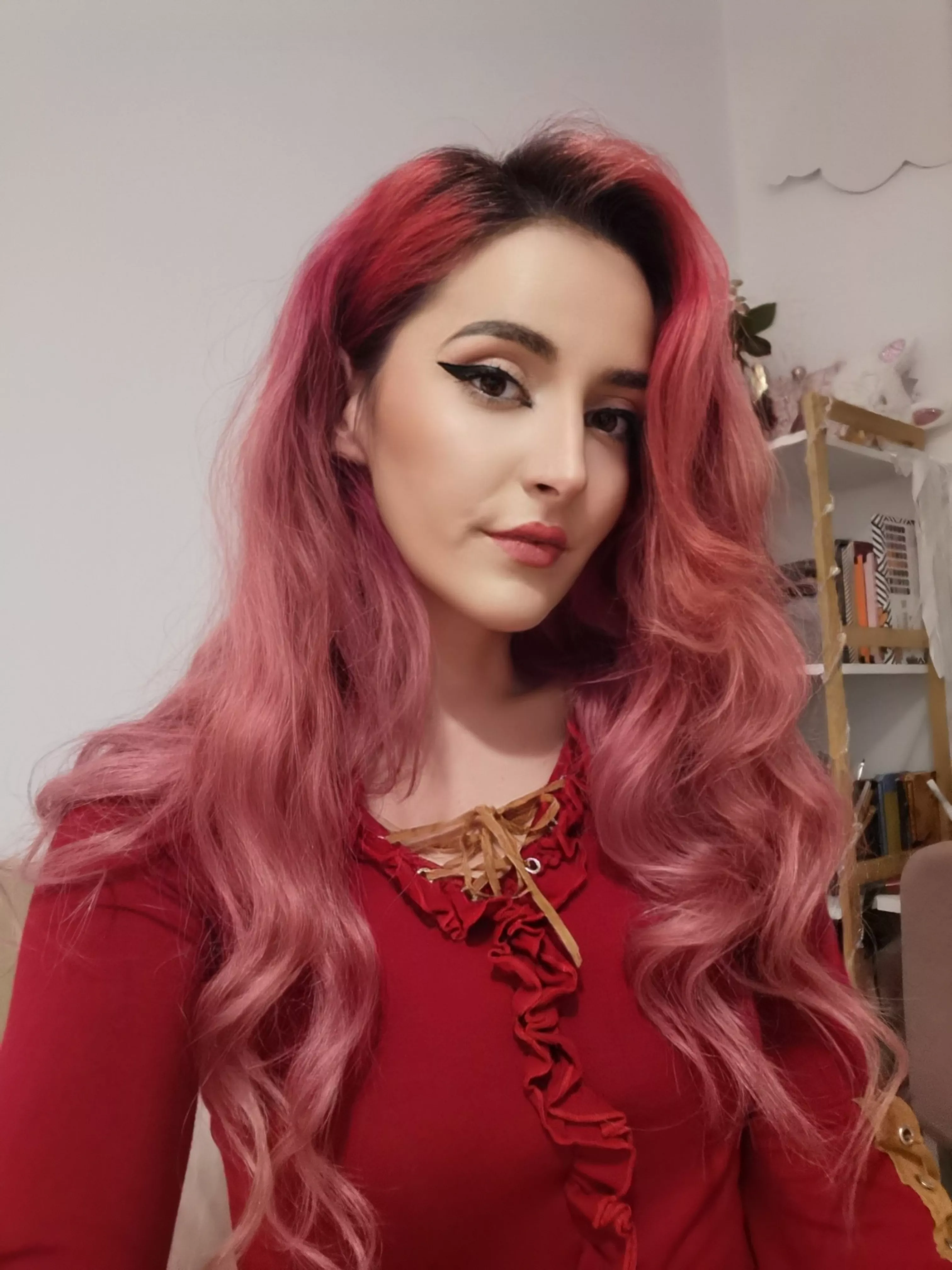 i hope I look good in red