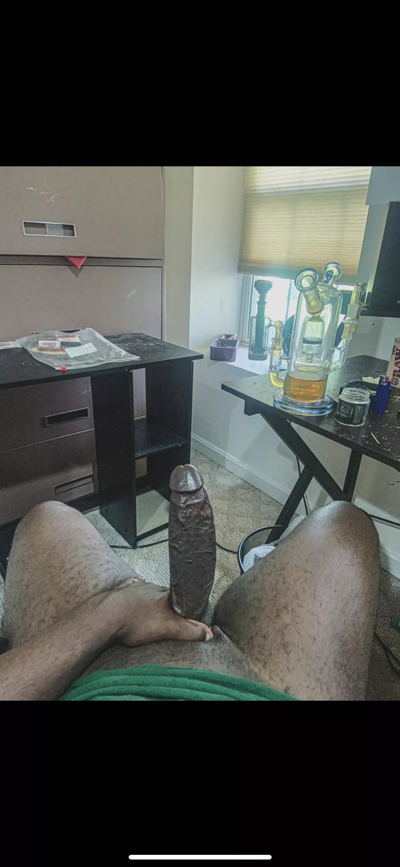 I love showing off my husband bbc and smoking weed