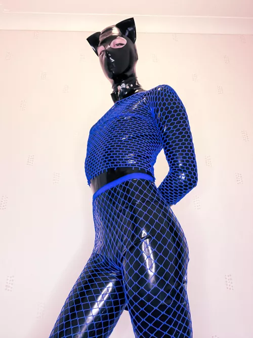 Latex and fishnets are such a great combination, don't you think?
