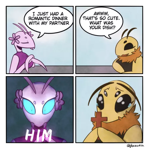 Love is scary sometimes ... (art by me)