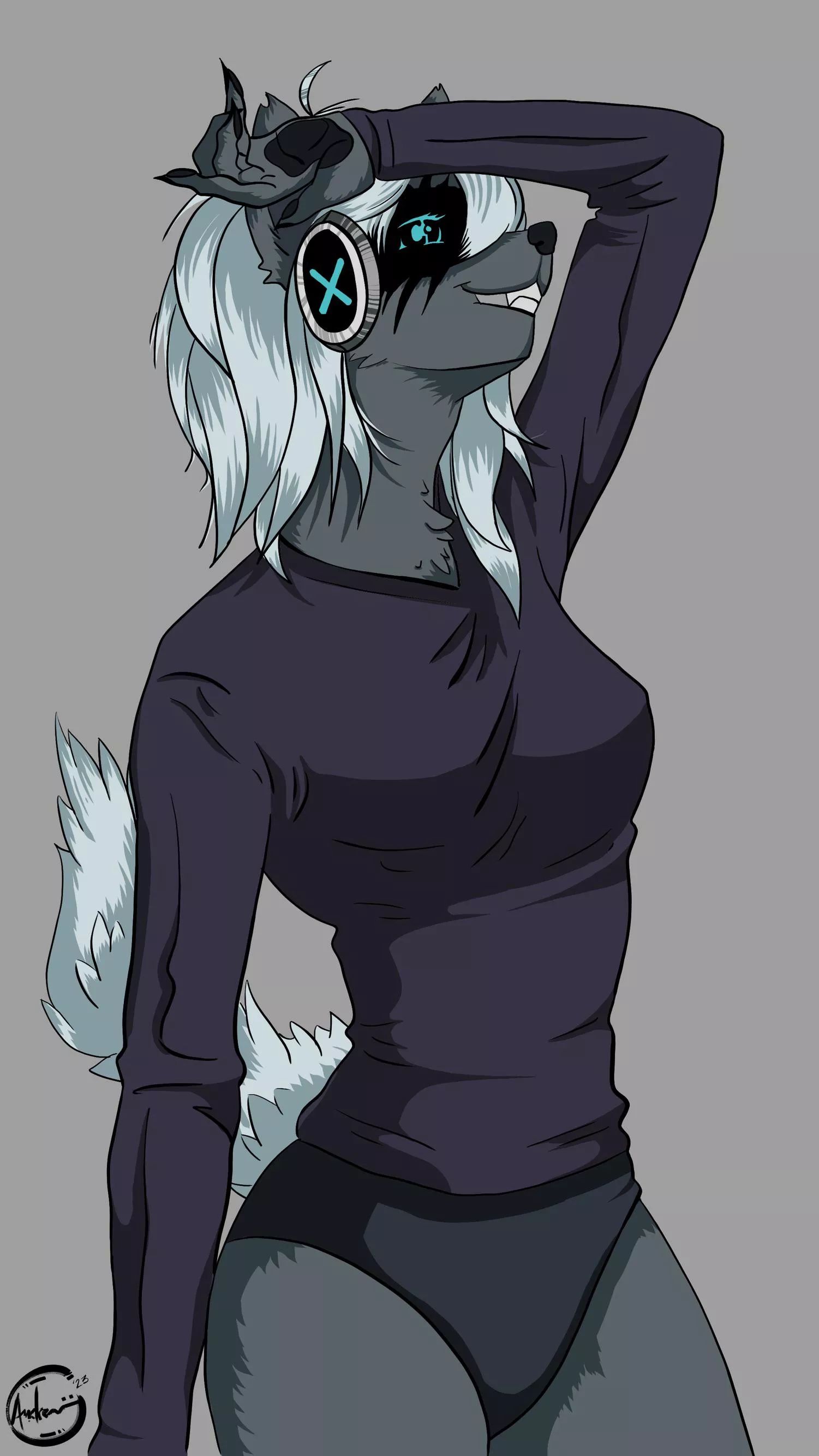 My Official Fursona Fully Rendered