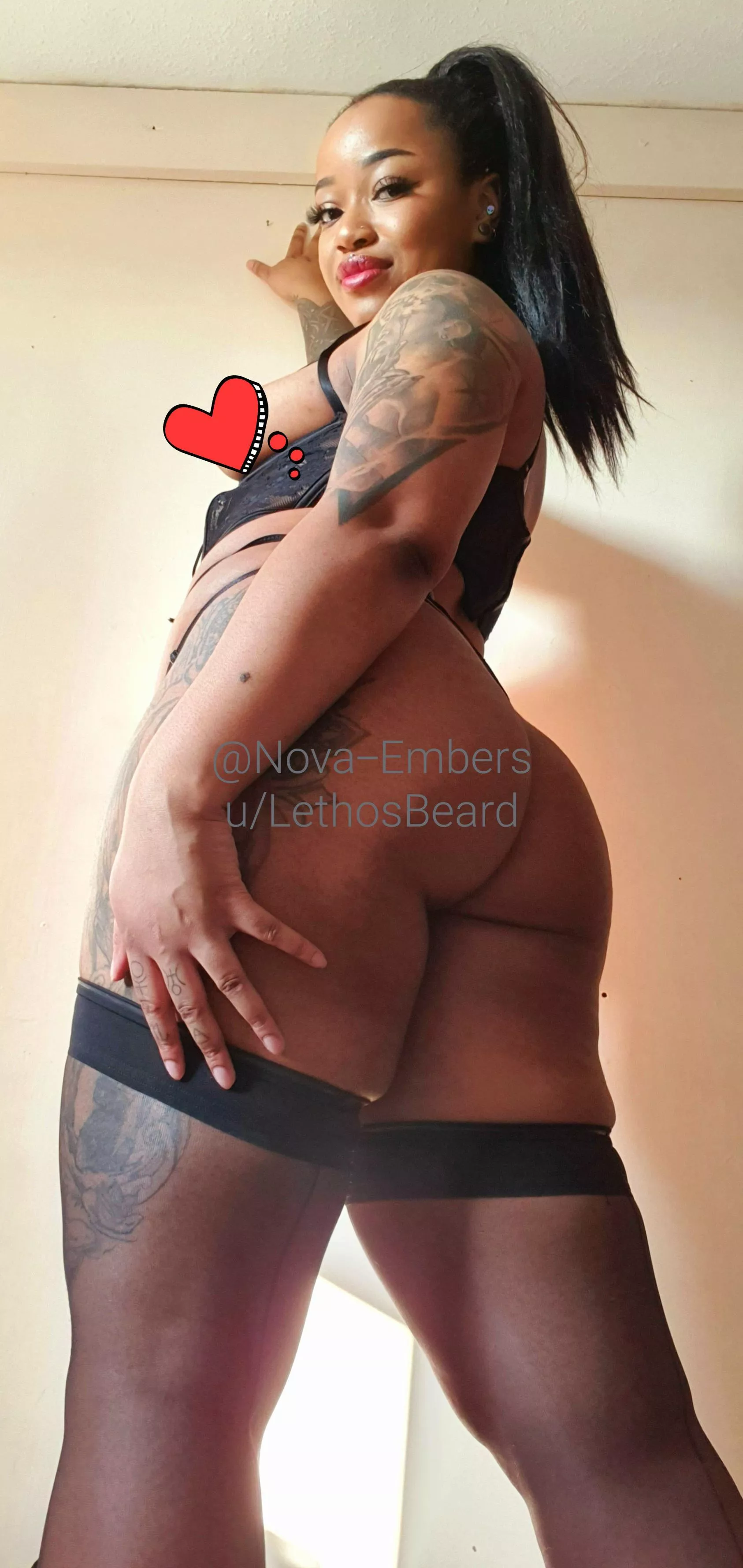 My thighs are too thicc for these stockings 😍