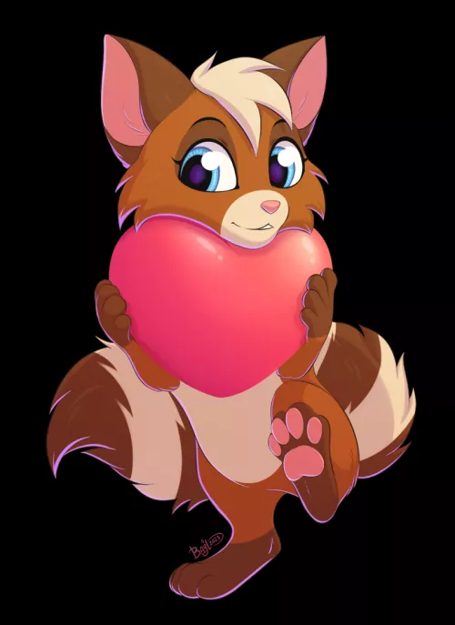 Radka with heart [ych-comm] (art©Me)