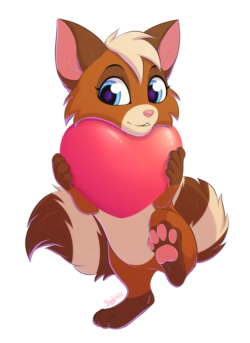 Radka with heart [ych-comm] (art©Me)