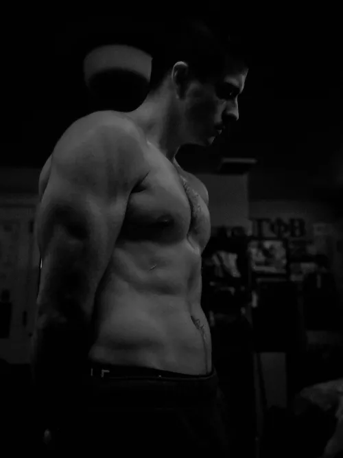 Sculpted like a statue