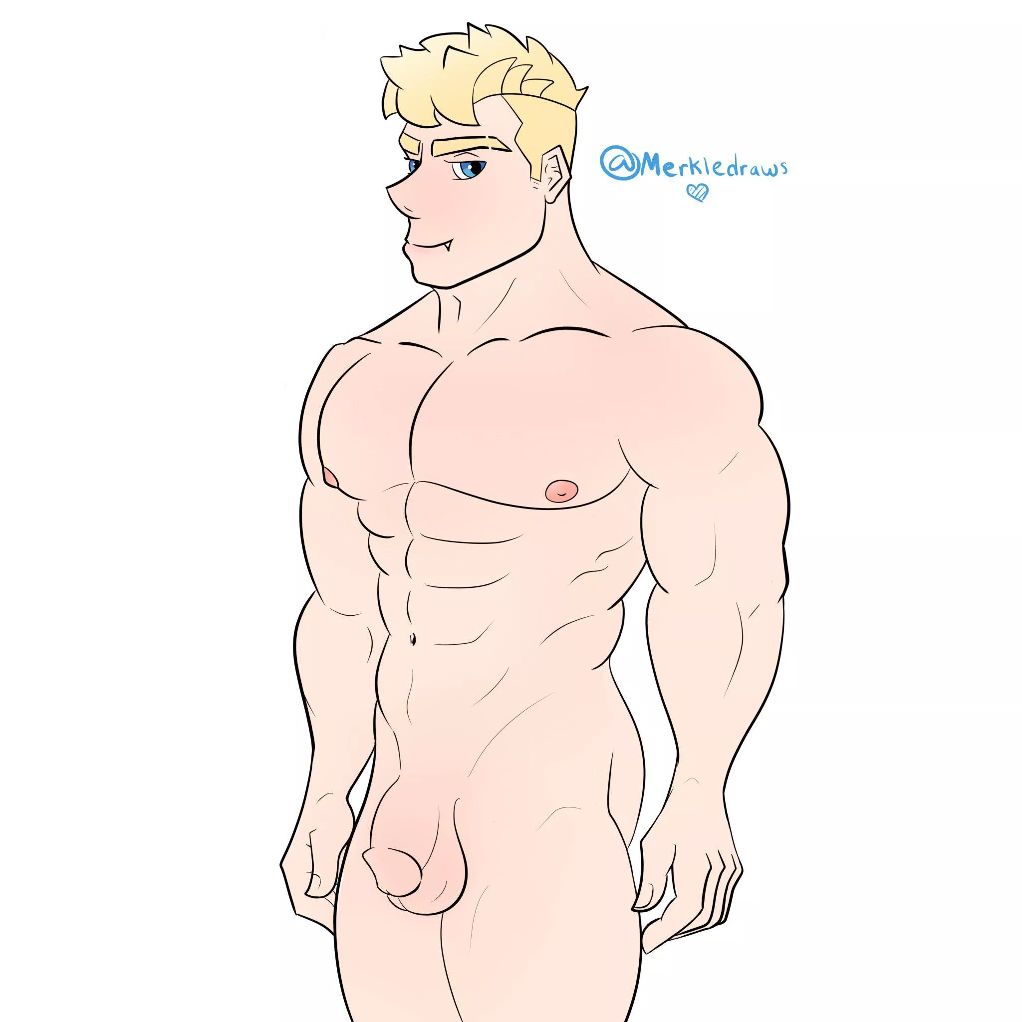 VN character - art by me