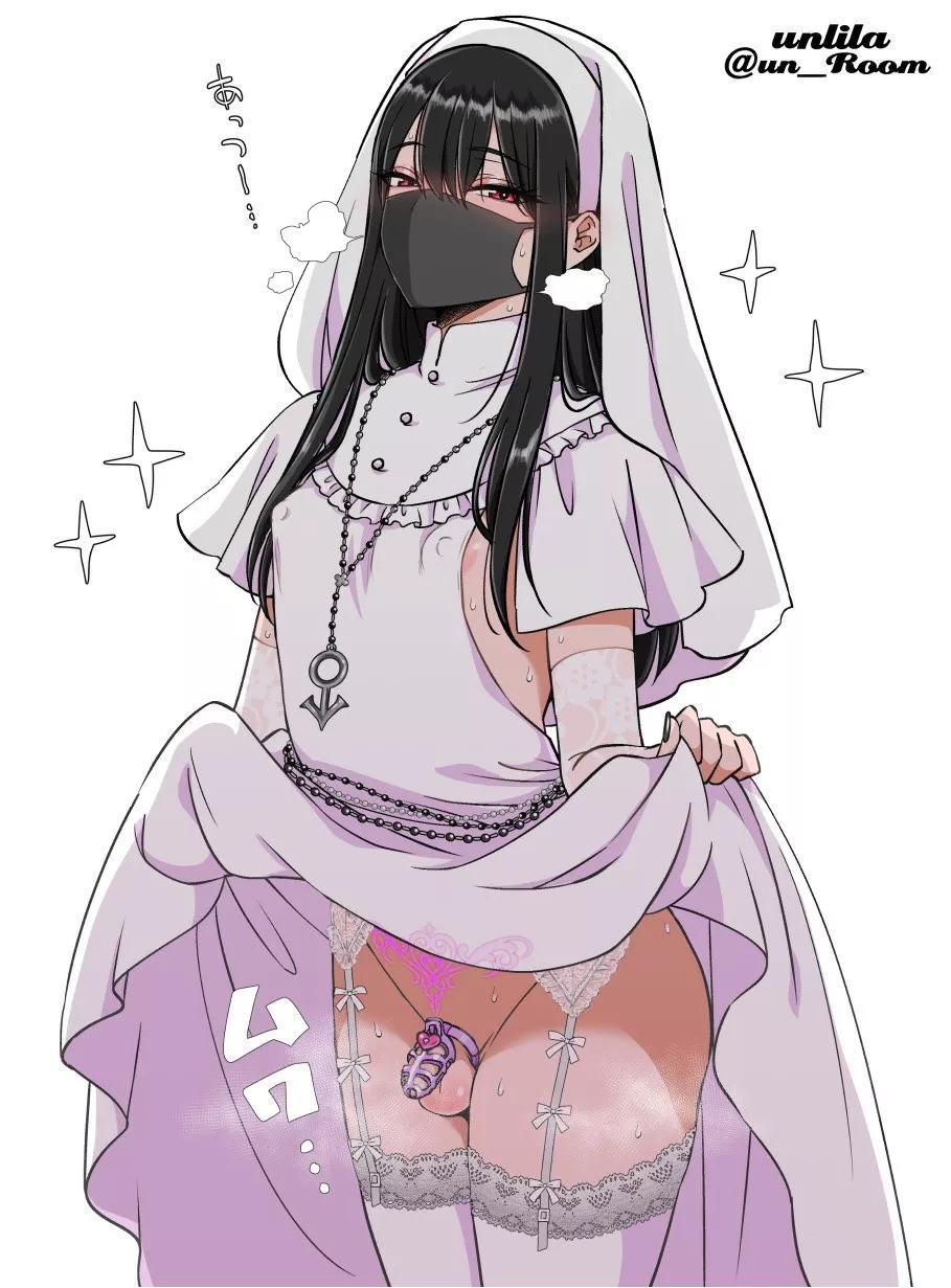 When your friend became sick the night of her wedding rehearsal, she asked you to stand in for her. You had to be as convincing as possible. What you didn't know was that the cage would stay locked on you even after you were done for as long as she rema