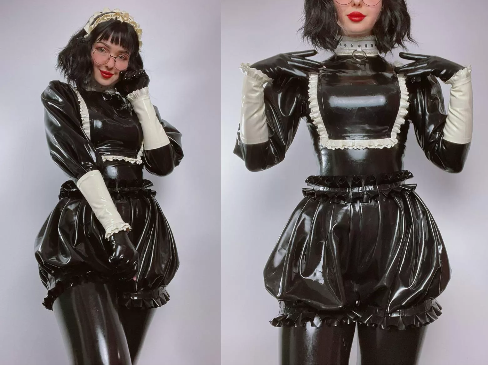 your latex maid is waiting for your orders, Master ~🖤