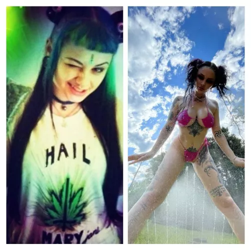 Zheani progressed into a full bimbo